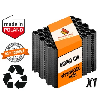 Kratka KRATA Parkingowa Trawnik Podjazd 60x40x4 cm EKO Parking Drogowa